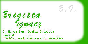 brigitta ignacz business card